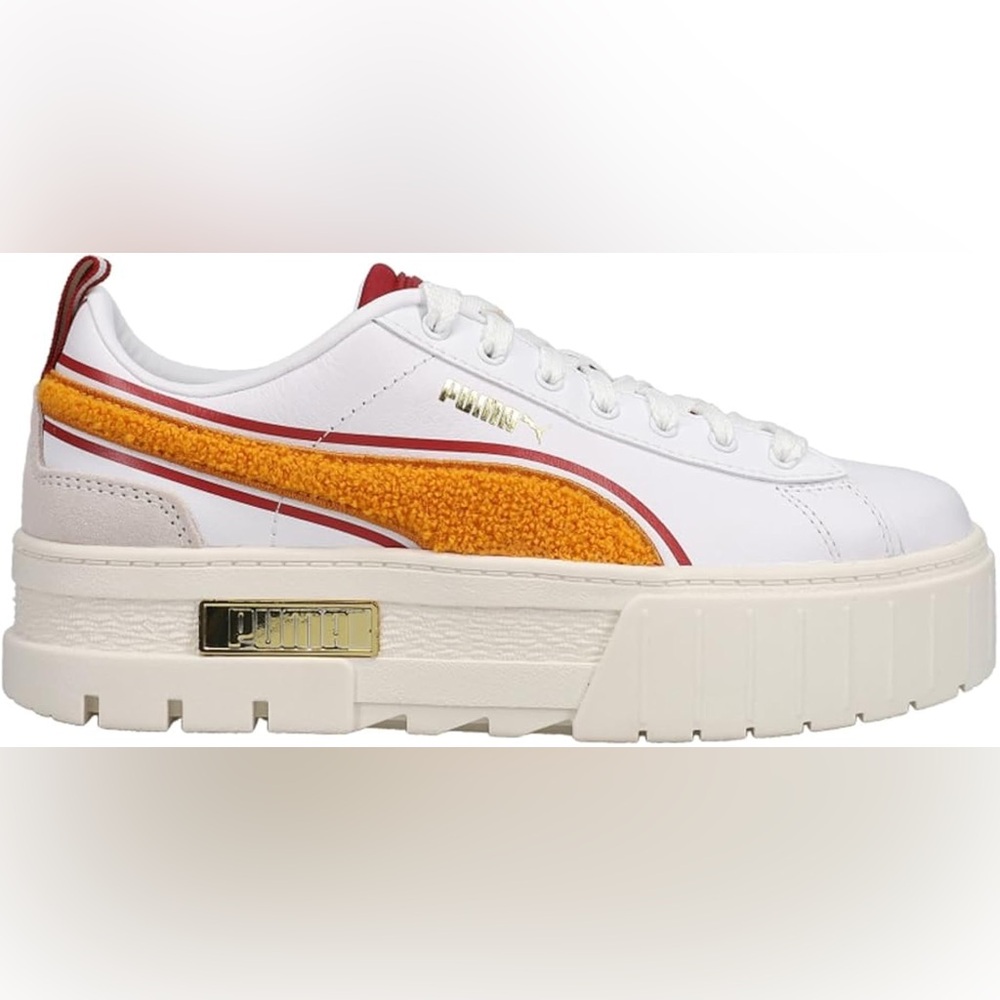 ⭐️ PUMA Womens Mayze New Heritage Logo Platform Sneakers Shoes Casual Size 6.5